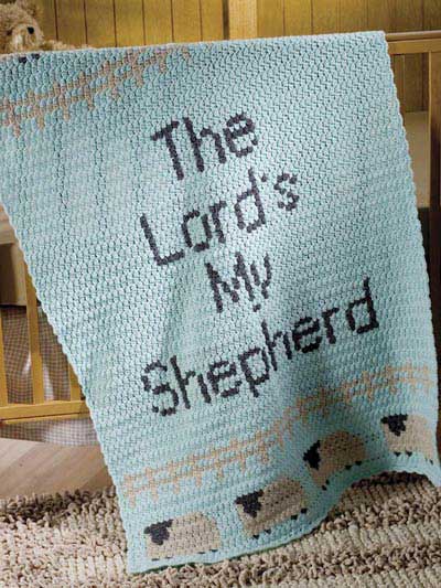  Blanket Patterns  The Lord39;s My Shepherd Baby Blanket  Free Crochet