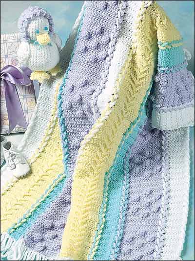 Crochet Afghans  Crochet Baby Blanket Patterns  Laceup Baby Blanket 