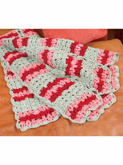 Cro-Tat Master Mile-a-Minute Shells and Rings Afghan