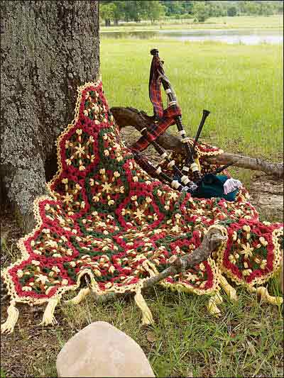Celtic Lace Crochet Afghan Pattern