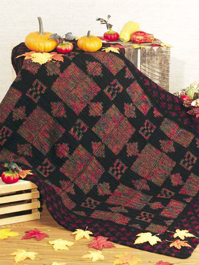 Autumn Star Crochet Afghan Pattern
