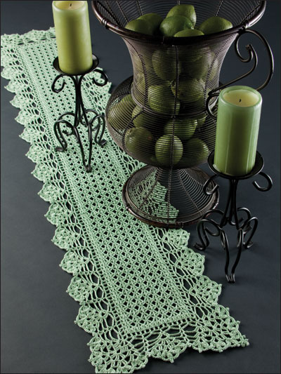 62 Crochet Table Runner Patterns The, Free Easy Crochet Dresser Scarf Patterns