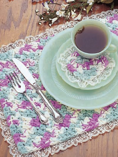 Lacy Place Mat and Coaster