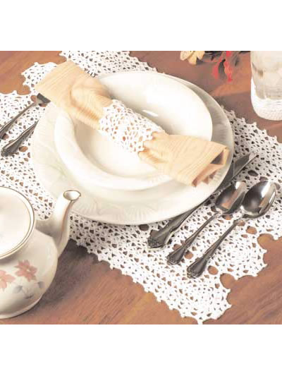 Place Mat With Matching Coaster and Napkin Ring