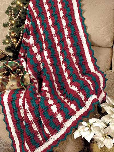 Christmas Textures Crochet Afghan Pattern