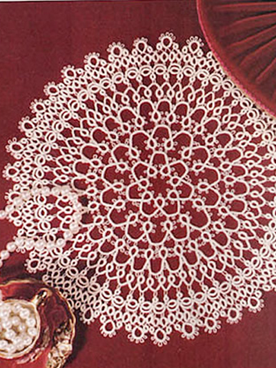 Ivory Lace Tatted Doily