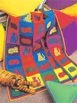 Cat Cross Stitch Crochet Afghan Pattern