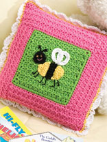 Bee Pillow Easy Crochet Pattern