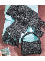 Fiesta Evening Bag and Scarf Crochet Pattern